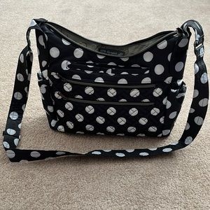 Lug Medium Crossbody Camper SE Black LG Dot